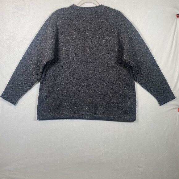 Woolrich Women’s Gray Wool Crew Neck Sweater Long Sleeve Vintage Classic - Picture 2 of 10
